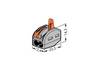 WAGO 222-412-500 Verbindingsklem Flexibel: - Massief: 0.08-2.5 mm² Aantal polen: 2 500 stuk(s) Grijs