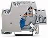 WAGO 280-502/281-587 Aderklem 10 mm Spanveer Toewijzing: L Grijs 50 stuk(s)