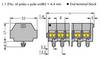 WAGO 260-261 Klemstrook 8 mm Spanveer Toewijzing: L Grijs 25 stuk(s)