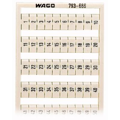 WAGO 793-666 Markeringskaarten  5 stuk(s)