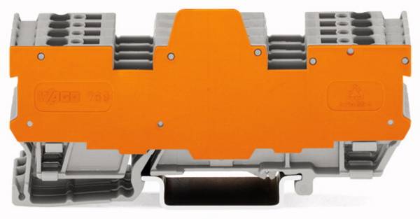 WAGO 769-193/769-319 Basisklemblok 5 mm Spanveer Toewijzing: L Grijs 5 stuk(s)