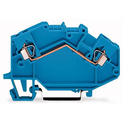 WAGO 780-604 Doorgangsklem 5 mm Spanveer Toewijzing: N Blauw 50 stuk(s) 