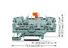 WAGO 2002-2212/1000-406 Diodeklem 5.20 mm Spanveer Grijs 50 stuk(s)