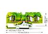 WAGO 282-687/999-950 Aardklem 8 mm Spanveer Toewijzing: Terre Groen, Geel 25 stuk(s)