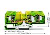 WAGO 284-687/999-950 Aardklem 10 mm Spanveer Toewijzing: Terre Groen, Geel 25 stuk(s)