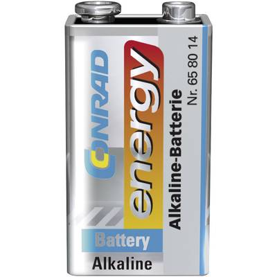Conrad energy 6LR61 9V batterij (blok) Alkaline  9 V 1 stuk(s)