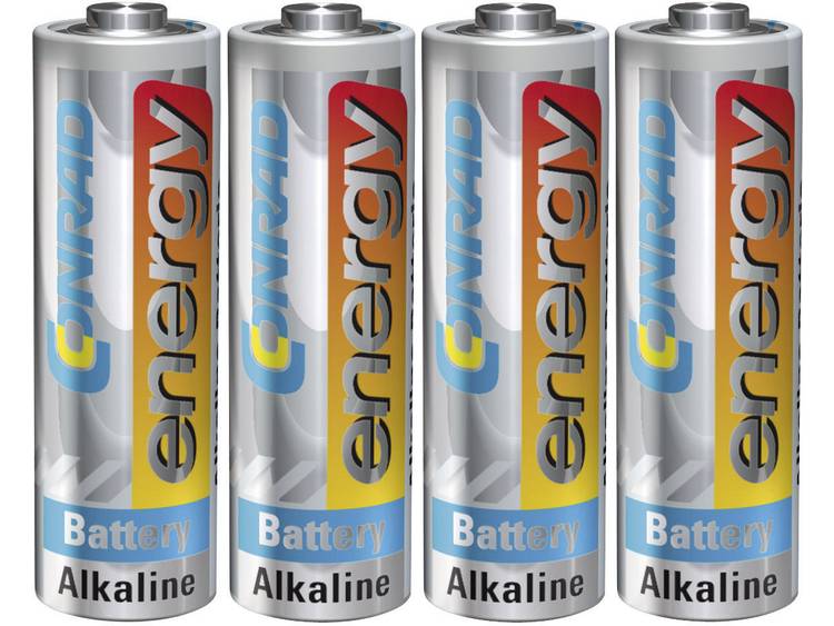Conrad energy LR06 AA batterij (penlite) Alkali-mangaan 1.5 V 4 stuks