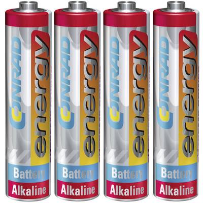 Conrad energy Extreme Power LR03 AAA batterij (potlood) Alkaline  1.5 V 4 stuk(s)