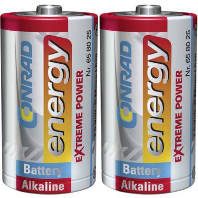 Conrad energy Extreme Power LR20 D batterij (mono) Alkaline 1.5 V  2 stuk(s)
