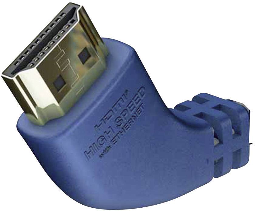 in-akustik 0042502 HDMI-kabel HDMI Aansluitkabel HDMI-A-stekker, HDMI-A-stekker 2.00 m Zilver-blauw Audio Return Channel-4