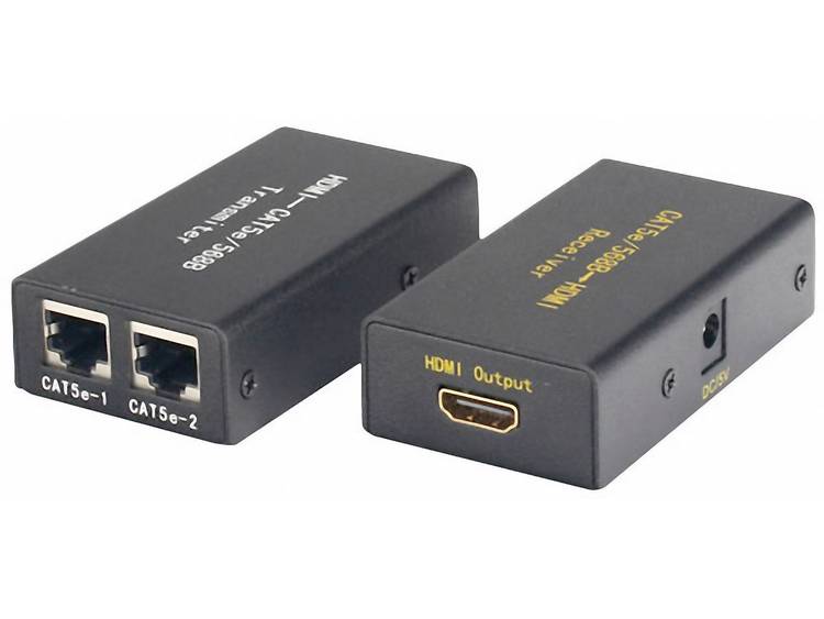 LogiLink HDMI Extender (verlenging) via netwerkkabel RJ45 30 m 1920 x 1200 pix HD0102
