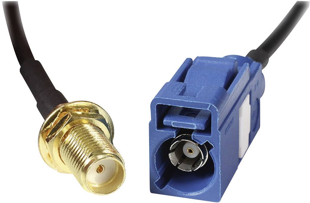 Delock WiFi-antenne Verlengkabel [1x SMA-bus - 1x SMBA-(FAKRA) C bus] 0.2 m Zwart-2