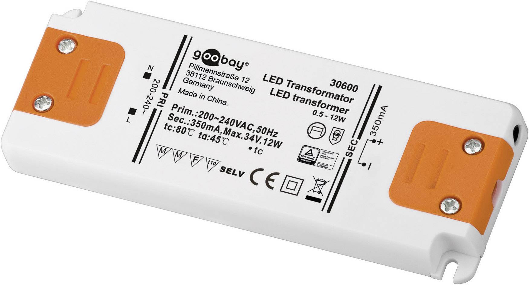 Led Driver 0 34 V Dc 12 W 0 35 A Constante Stroomsterkte Goobay Set Cc 350 12 Led Conrad Be