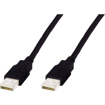 Digitus USB-kabel USB 2.0 USB-A stekker, USB-A stekker 5.00 m Zwart  AK-300101-050-S