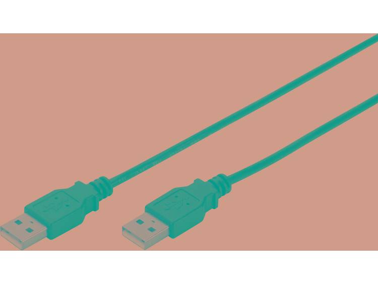 Digitus USB 2.0 Aansluitkabel [1x USB 2.0 stekker A 1x USB 2.0 stekker A] 1.80 m Zwart UL gecertific