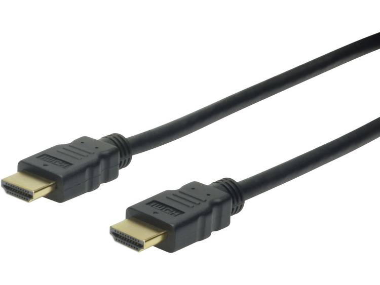 Digitus HDMI Aansluitkabel [1x HDMI-stekker <=> 1x HDMI-stekker] 1 m Zwart