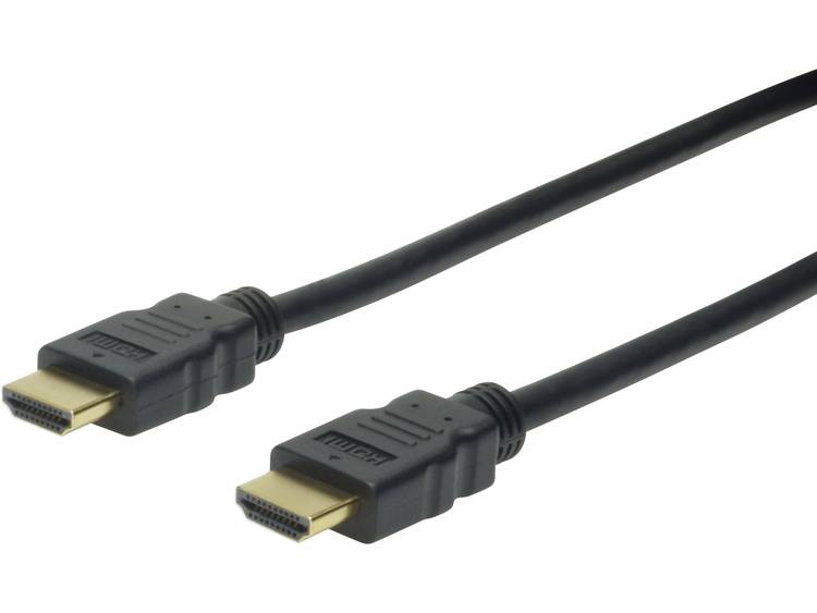 Digitus HDMI Aansluitkabel [1x HDMI-stekker <=> 1x HDMI-stekker] 5 m Zwart