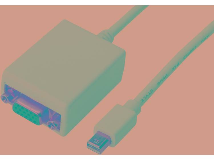 Digitus DisplayPort-VGA Adapter [1x Mini-DisplayPort stekker => 1x VGA bus] Wit