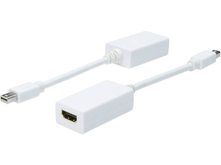 Digitus DisplayPort-HDMI Adapter [1x Mini-DisplayPort stekker => 1x HDMI-bus] Wit