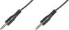 Digitus AK-510100-025-S Jackplug Audio Aansluitkabel [1x Jackplug male 3,5 mm - 1x Jackplug male 3,5 mm] 2.50 m Zwart