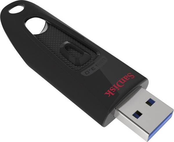 SanDisk Ultra® USB 3.0 USB-stick  128 GB Zwart SDCZ48-128G-U46 USB-A 3.2 Gen 1