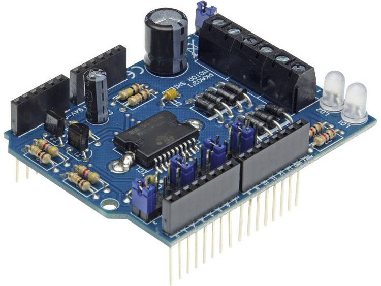 Arduino Shield Motor & Power Toepassing: Aansturen relais, solenoïde