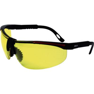 protectionworld  2012008 Veiligheidsbril Incl. UV-bescherming Zwart, Rood EN 166-1 DIN 166-1 