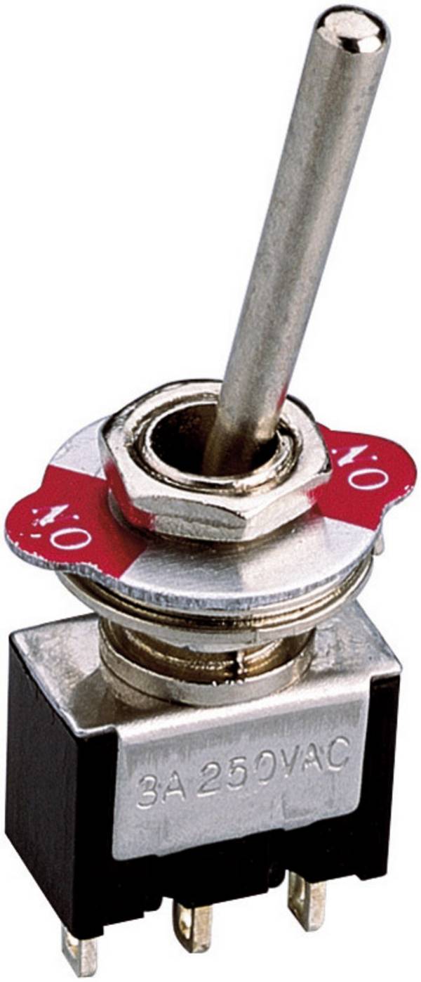 TRU COMPONENTS 1571811 LB-601-2 Tuimelschakelaar 250 V/AC 3 A 1x aan/aan  Continu 1 stuk(s)