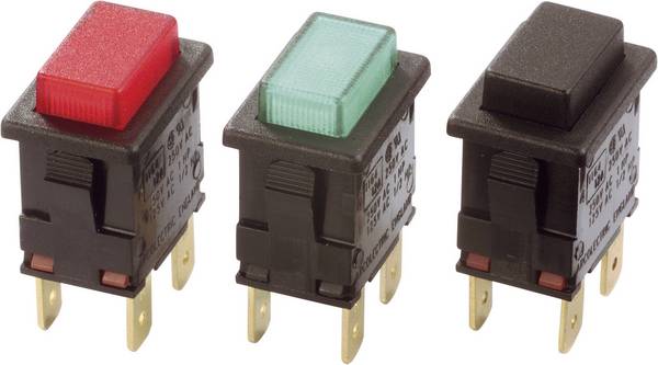 Arcolectric (Bulgin Ltd.) H8350ABAAA H8350ABAAA Drukschakelaar 250 V/AC 16 A 2x uit/aan Continu 1 stuk(s)