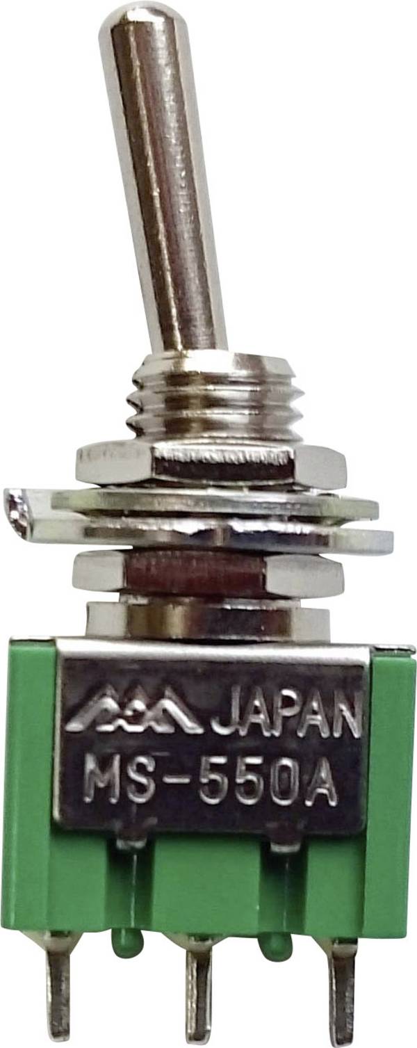 TRU COMPONENTS 700541 MS-550F-B Tuimelschakelaar 250 V/AC 1.5 A 2x aan/aan  Continu 1 stuk(s)