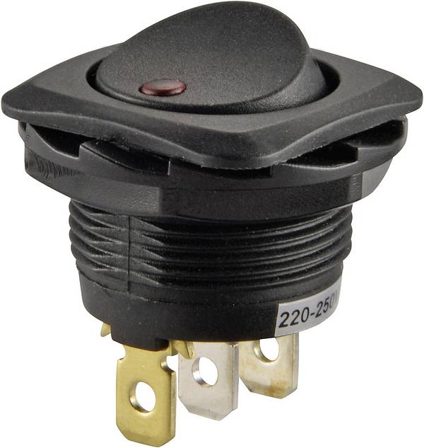 TRU COMPONENTS 1587557 Wipschakelaar TC-R13-135B2-02 250 V/AC 10 A 1x uit/aan  Continu 1 stuk(s)