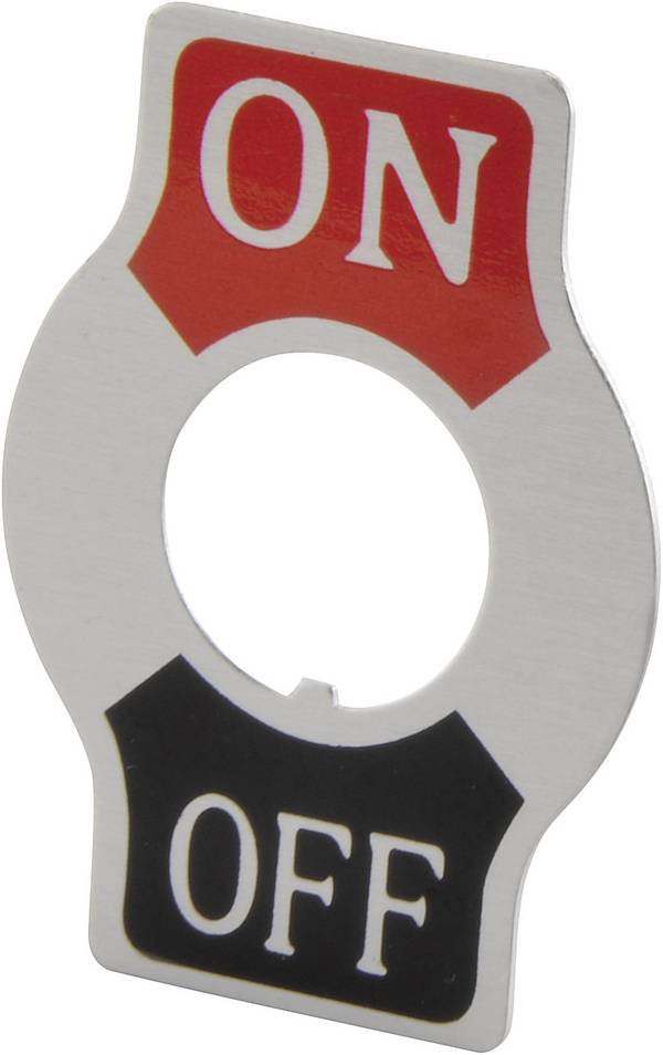 TRU COMPONENTS 1587661 TC-Indicator Plate ON/OFF Etiket Opdrukmotief OFF/ON    1 stuk(s)