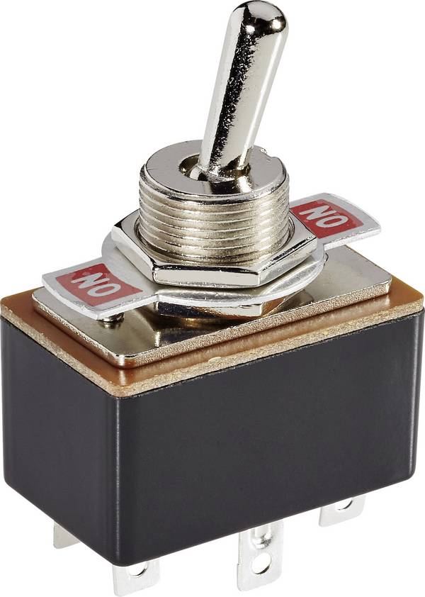 TRU COMPONENTS 1587665 TC-R13-4-05 Tuimelschakelaar 250 V/AC 1.5 A 2x aan/aan  Continu 1 stuk(s)
