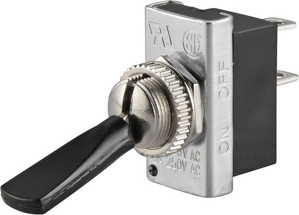 TRU COMPONENTS 1587668 TC-R13-25A1-05 Tuimelschakelaar 250 V/AC 6 A 1x uit/aan  Continu 1 stuk(s)