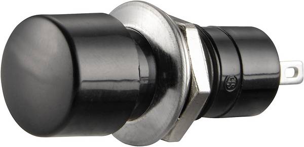 TRU COMPONENTS 1587702 TC-R13-40A-05BK Druktoets 250 V/AC 1.5 A 1x uit/(aan) Moment 1 stuk(s)