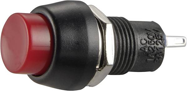 TRU COMPONENTS 1587722 TC-R13-84A-05RT Druktoets 250 V/AC 1 A 1x uit/(aan) Moment 1 stuk(s)