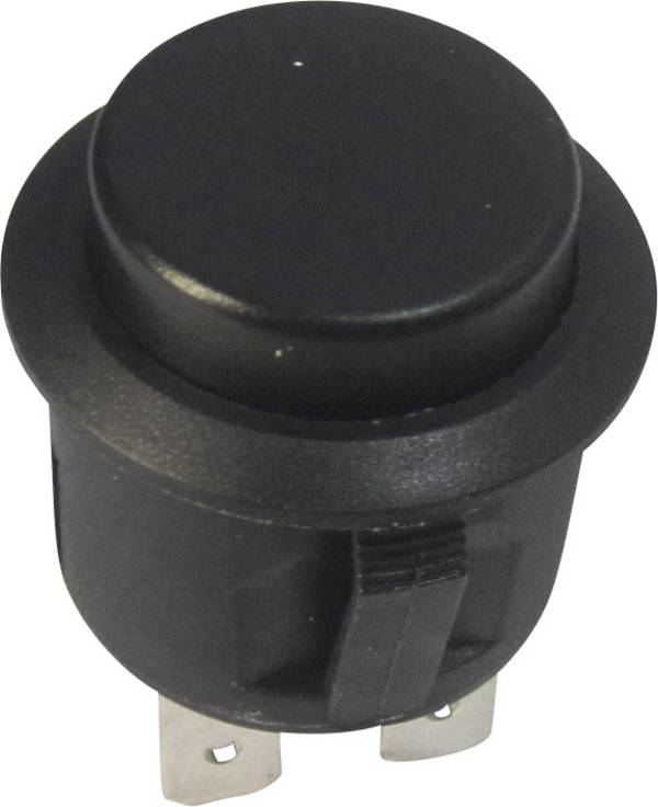 TRU COMPONENTS 1587757 TC-R13-527A-02BK Druktoets 250 V/AC 6 A 1x uit/(aan) Moment 1 stuk(s)