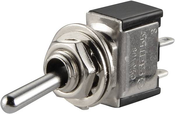 TRU COMPONENTS 1587773 TC-TA101A1 Tuimelschakelaar 250 V/AC 3 A 1x uit/aan  Continu 1 stuk(s)