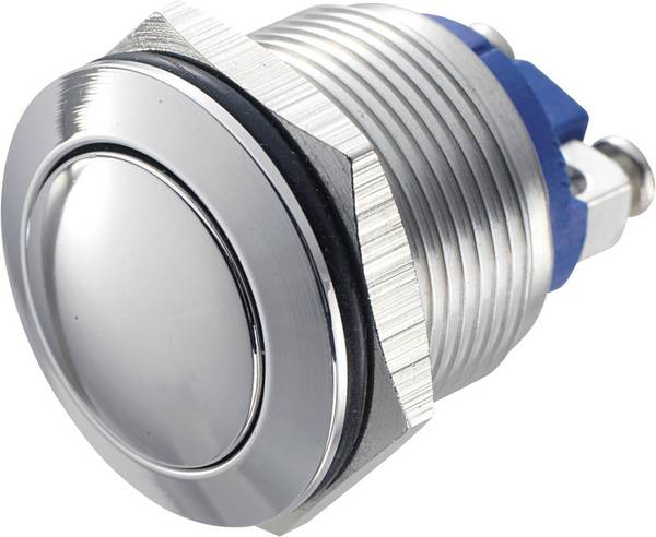 TRU COMPONENTS GQ 19B-S Vandalismebestendige druktoets 48 V/DC 2 A 1x uit/(aan) Moment IP65 1 stuk(s)