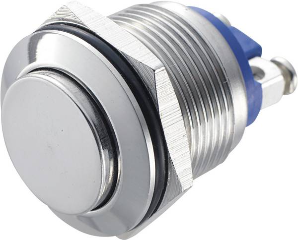 TRU COMPONENTS GQ 19H-S Vandalismebestendige druktoets 48 V/DC 2 A 1x uit/(aan) Moment IP65 1 stuk(s)