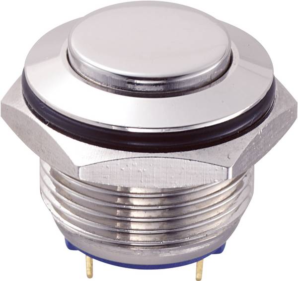 TRU COMPONENTS 701829 GQ16H-10/J/N Vandalismebestendige druktoets 48 V/DC 2 A 1x uit/(aan) Moment 1 stuk(s)