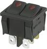 TRU COMPONENTS 1587959 Wipschakelaar TC-R13-33PB2-02 250 V/AC 10 A 2x uit/aan Continu 1 stuk(s)