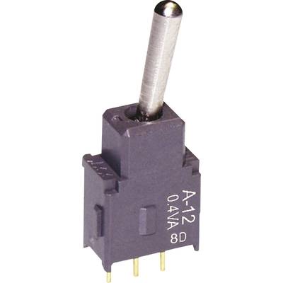 NKK Switches A12AP A12AP Tuimelschakelaar 28 V DC/AC 0.1 A 1x aan/aan  Continu 1 stuk(s) 
