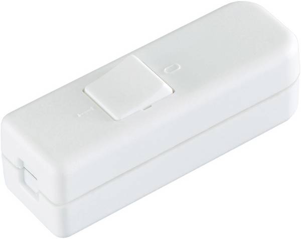 interBär 8006-008.01 Snoerschakelaar Wit 1x uit/aan 6 A 1 stuk(s)