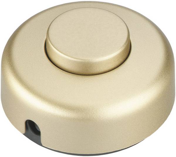 interBär 5062-010.01 Voetschakelaar Goud 1x uit/aan 2 A 1 stuk(s)