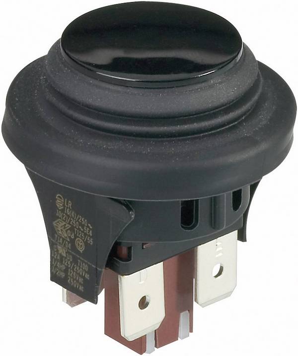 interBär 3656-001.22 3656-001.22 Druktoets 250 V/AC 16 A 2x uit/(aan) Moment IP65 1 stuk(s)