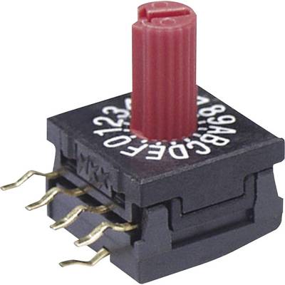 NKK Switches FR01KR16P-S FR01KR16P-S Draaischakelaar 50 V/DC 0.1 A Schakelposities 16   1 stuk(s) 