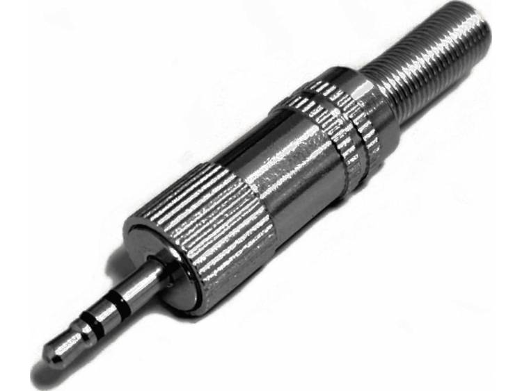 Jackplug 2.5 mm Stekker, recht Aantal polen: 3 Stereo Zilver BKL Electronic 1107022 1 stuks