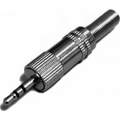 TRU COMPONENTS 1578853 Jackplug 2.5 mm Stekker, recht Aantal polen: 3 Stereo Zilver 1 stuk(s) 