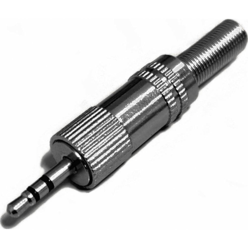 BKL Electronic 1107022 Jackplug 2.5 mm Stekker, recht Aantal polen: 3 Stereo Zilver 1 stuk(s)